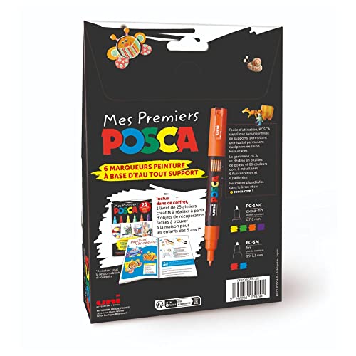 posca-coffret-mes-premiers-6-marqueurs-peinture-25-ateliers image 4