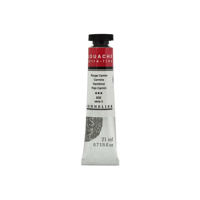 sennelier-gouache-21-ml-s-rie-3-rouge-carmin image 1