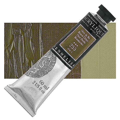 sennelier-extra-fine-acrylique-artist-60-ml-ocre-brun-255 image 5