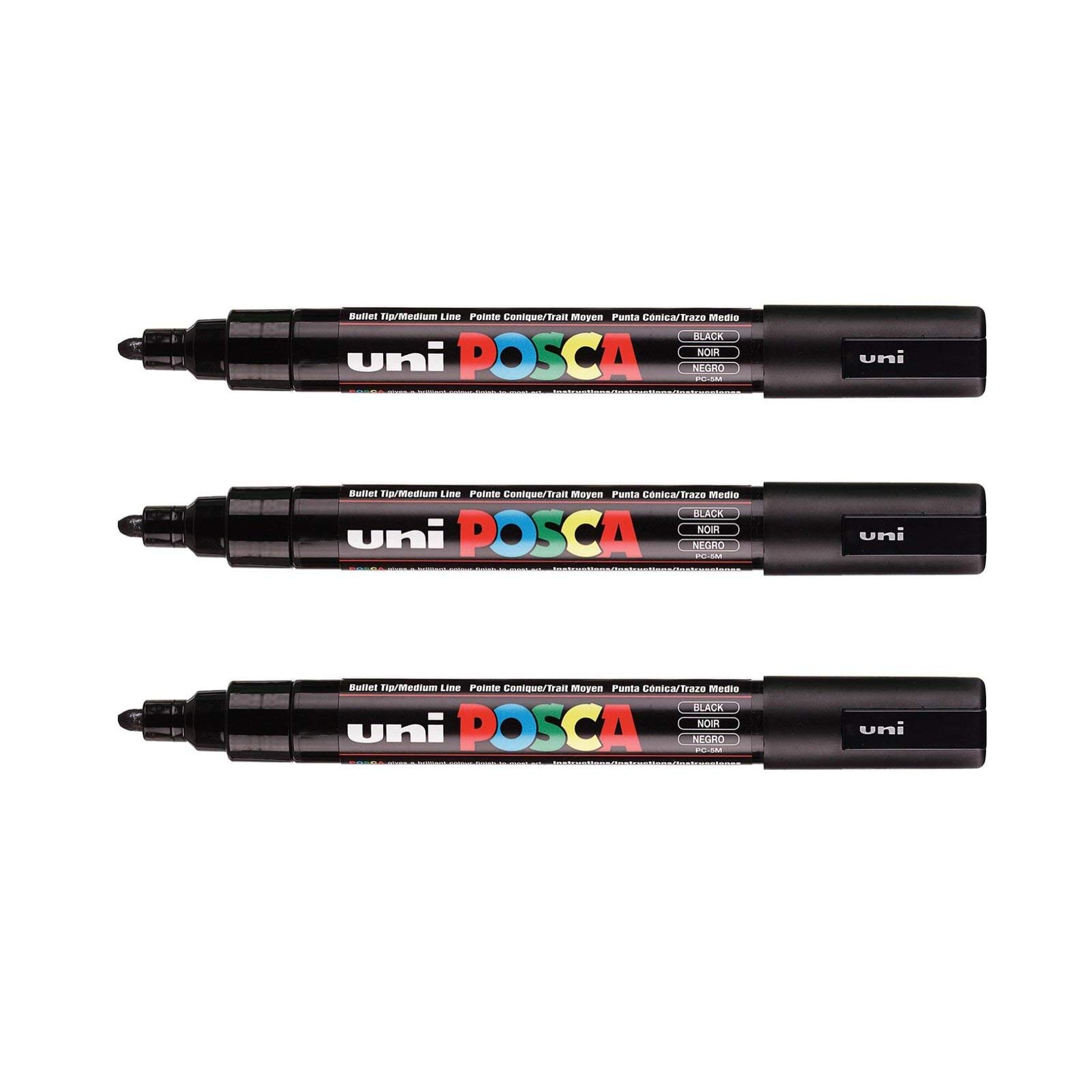 posca-pc-8k-lot-de-3-marqueurs-peinture-8-mm-blanc image 8