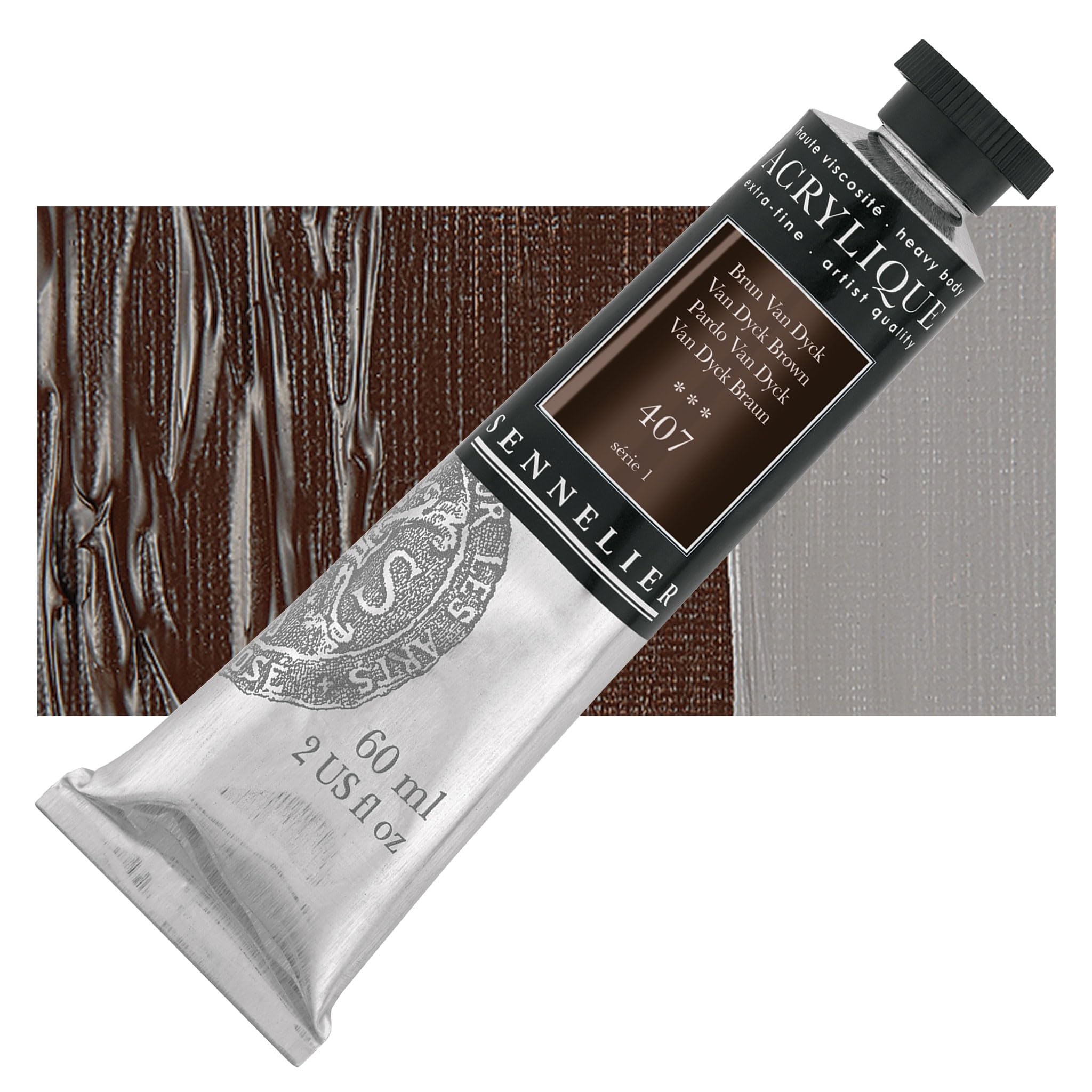 sennelier-extra-fine-acrylique-artist-60-ml-brun-van-dyck-407 image 2