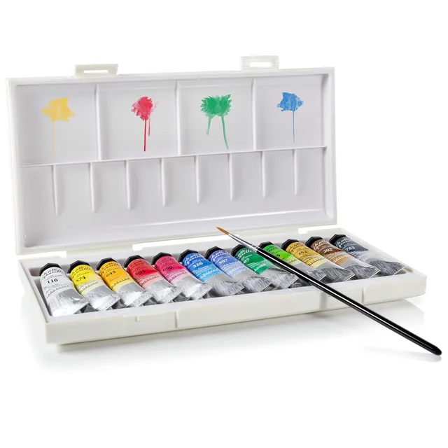 sennelier-la-petite-aquarelle-coffret-12-tubes-10-ml-pinceau image 1