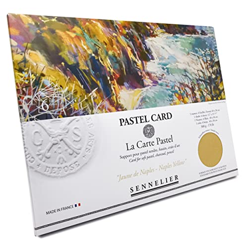 sennelier-la-carte-pochette-pastel-jaune-naples-40-x-27-9-cm-6-feuilles image 4