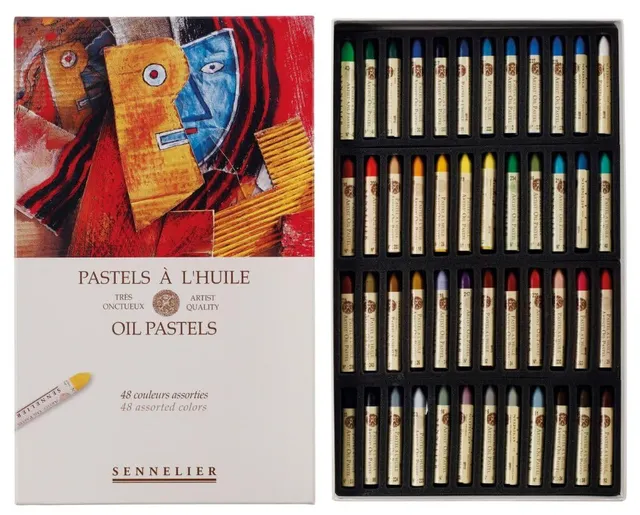 sennelier-lot-de-48-pastels-l-huile-coffret-carton-multicolore image 1