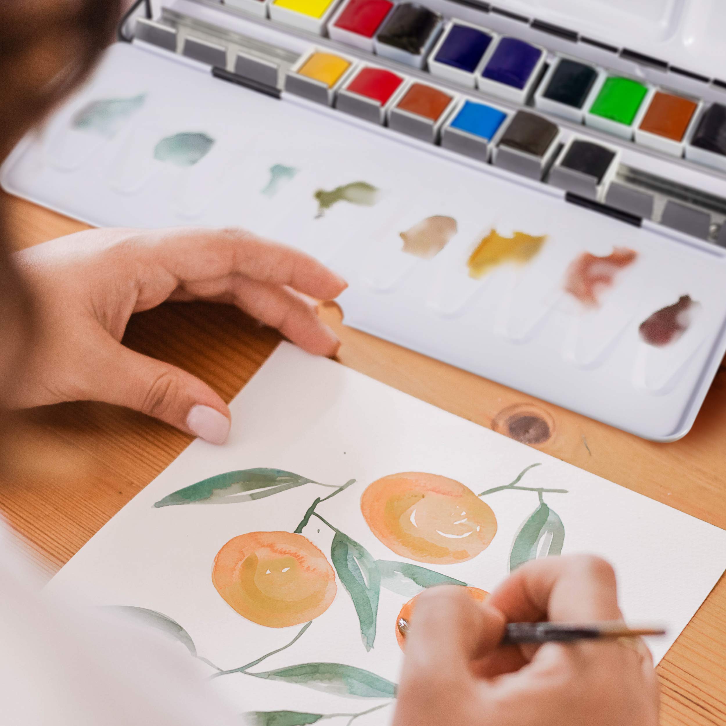 sennelier-l-aquarelle-extra-fine-bo-te-m-tal-12-demi-godets-6-offerts image 8