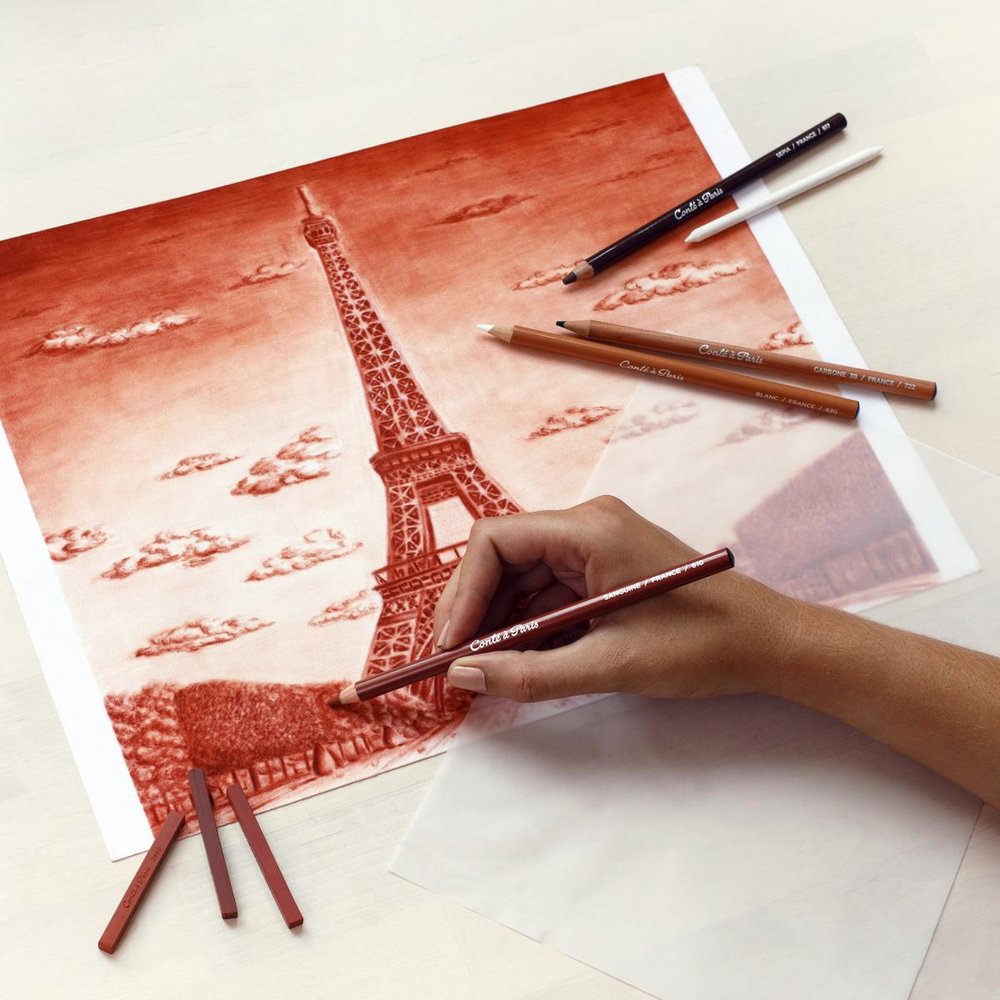 cont-paris-coffret-esquisse-12-carr-s-3-crayons-et-accessoires-2 image 2