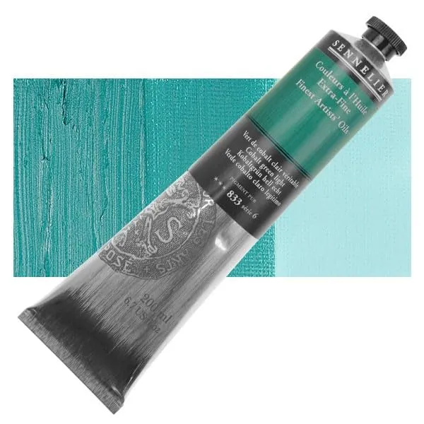 sennelier-peinture-l-huile-extra-fine-tube-200-ml-s-rie-6-vert-cobalt-clair image 1