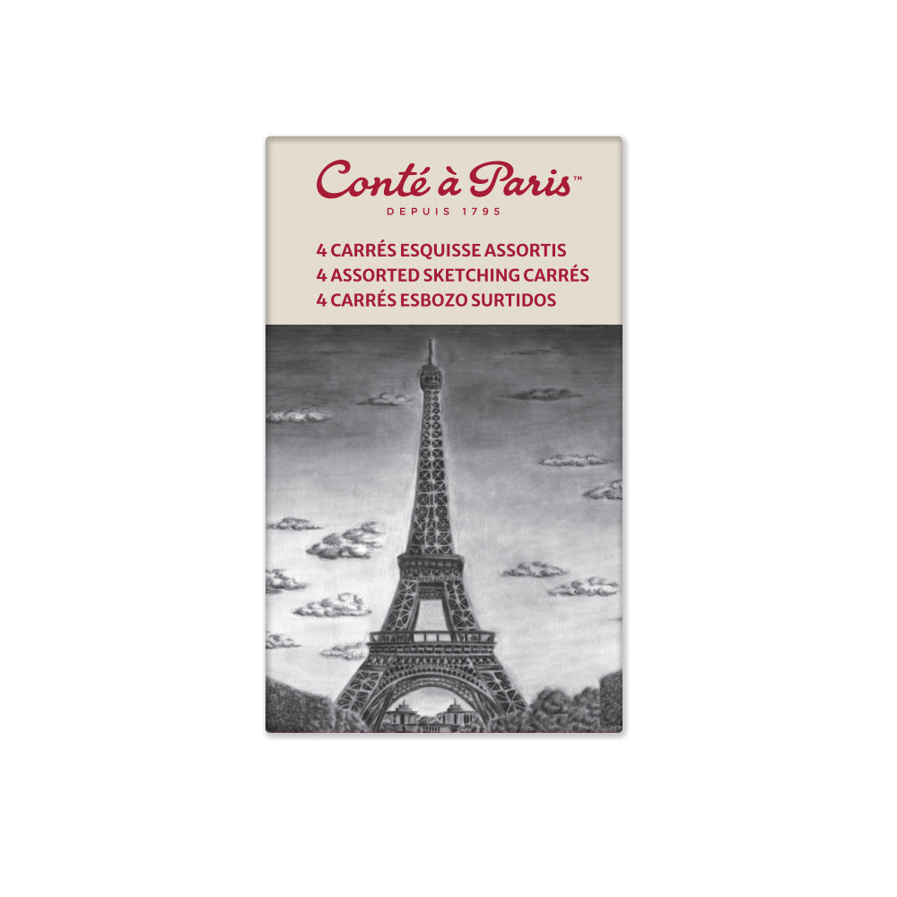 cont-paris-tui-4-carr-s-esquisse-sanguine-noir-blanc image 1