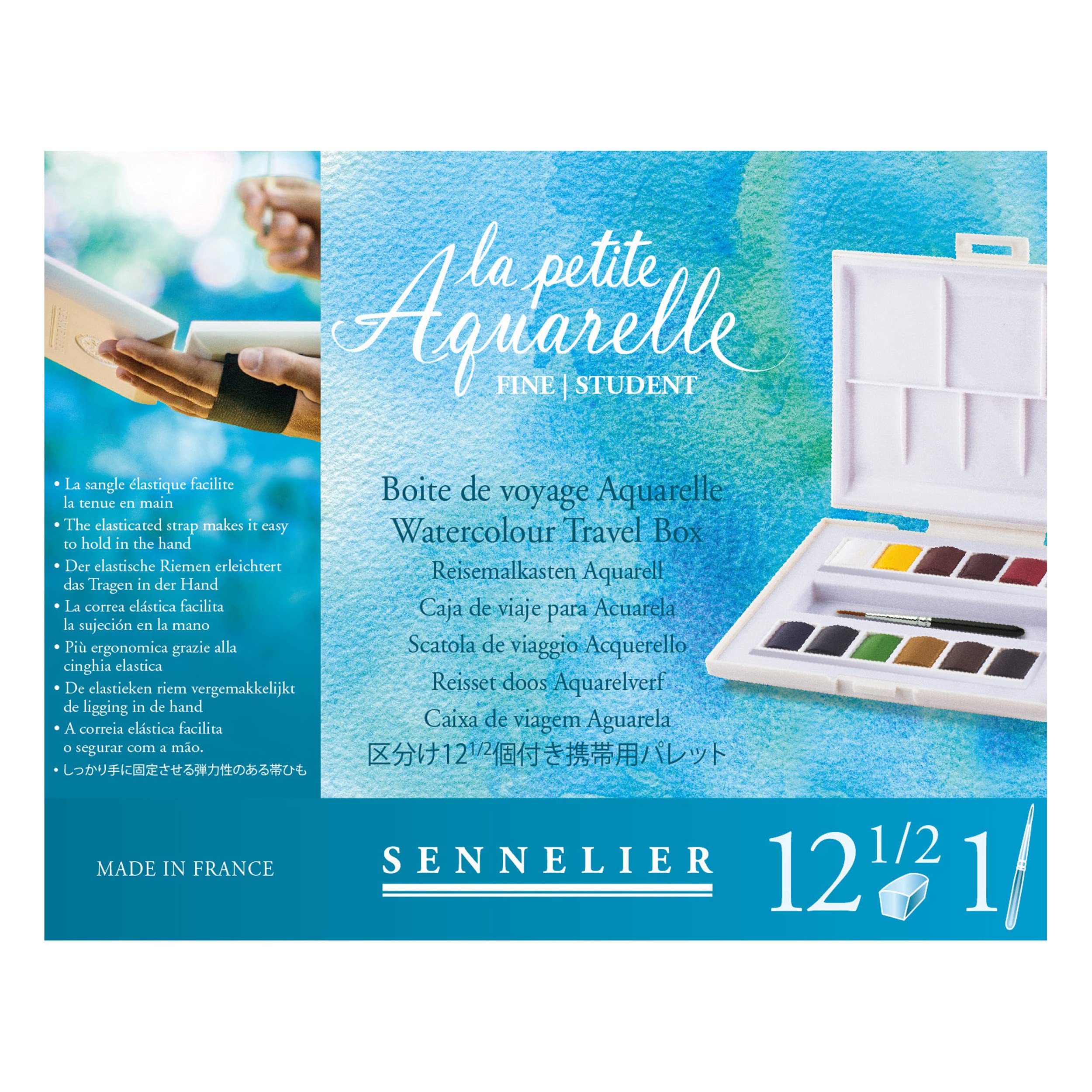 sennelier-la-petite-aquarelle-12-demi-godets-bo-te-voyage image 2