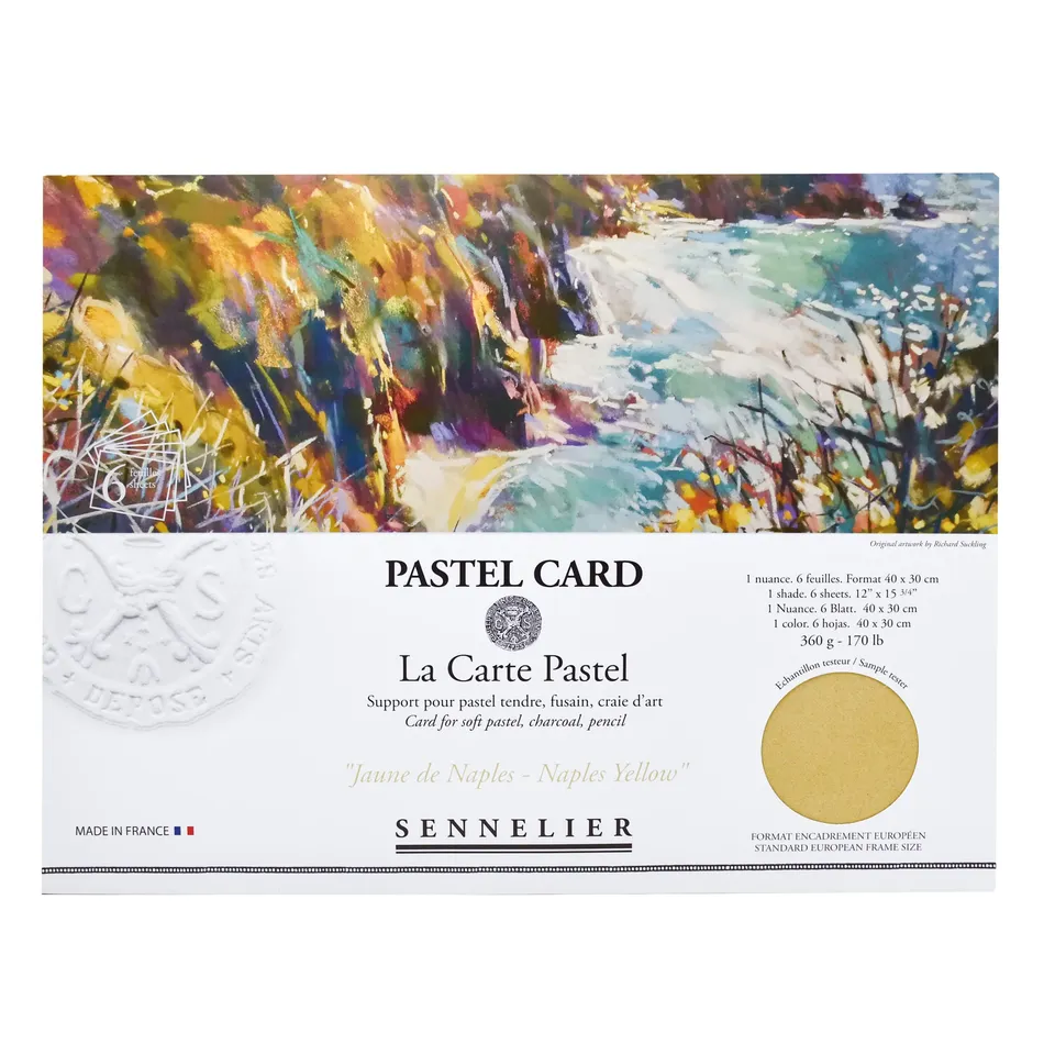 sennelier-la-carte-pochette-pastel-jaune-naples-40-x-27-9-cm-6-feuilles image 1