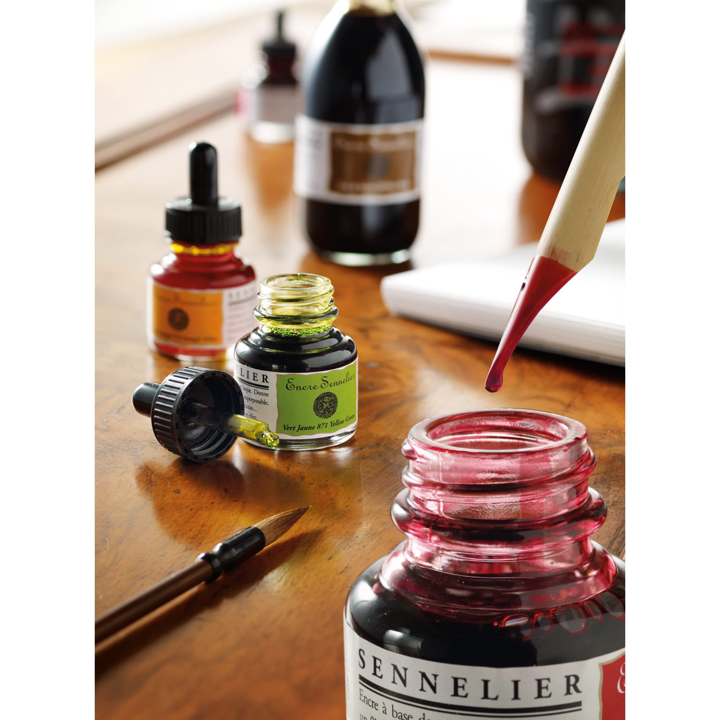 sennelier-encre-aquarelle-30ml-argent-02 image 3