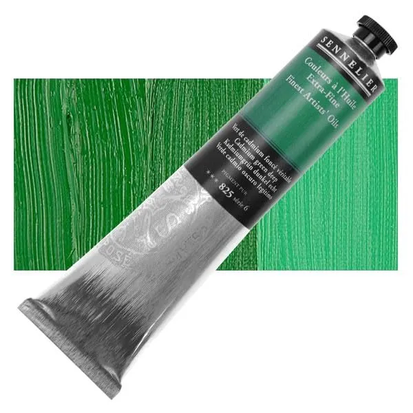 sennelier-peinture-l-huile-200-ml-s-rie-6-vert-cadmium-profond image 1