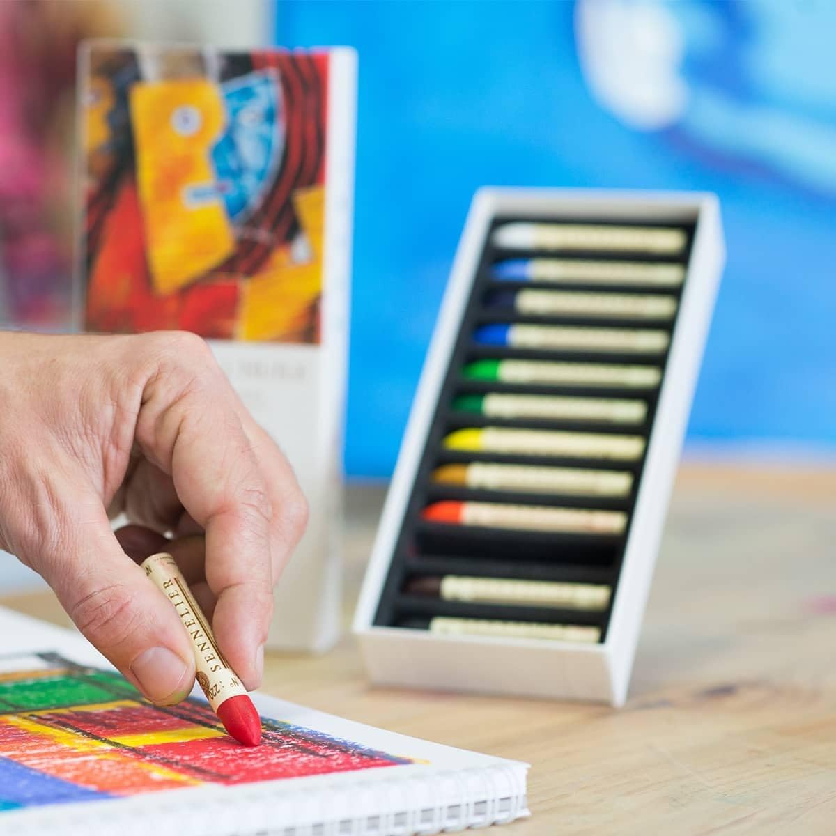 sennelier-lot-de-12-pastels-l-huile-initiation image 2