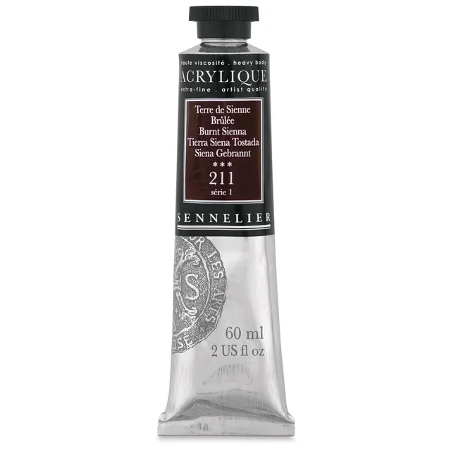 sennelier-acrylique-extra-fine-artist-60-ml-terre-de-sienne-br-l-e-211-s-rie-1 image 1