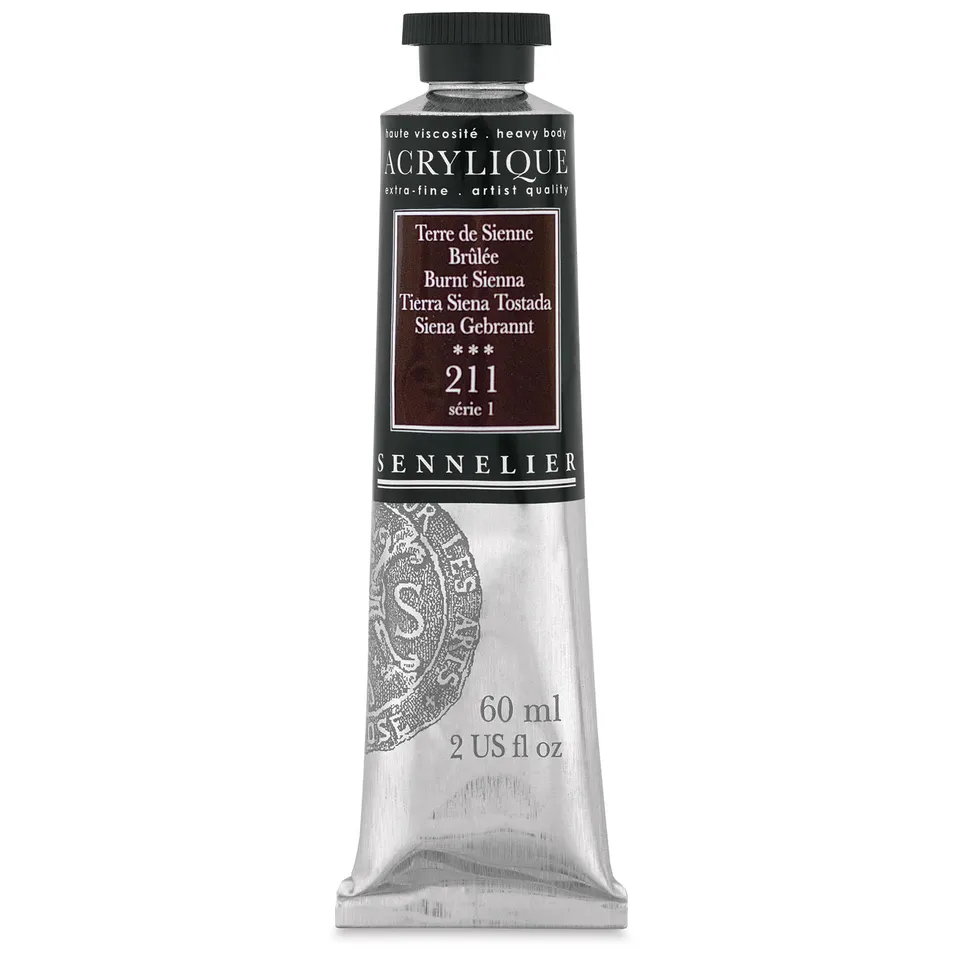 sennelier-acrylique-extra-fine-artist-60-ml-terre-de-sienne-br-l-e-211-s-rie-1 image 1