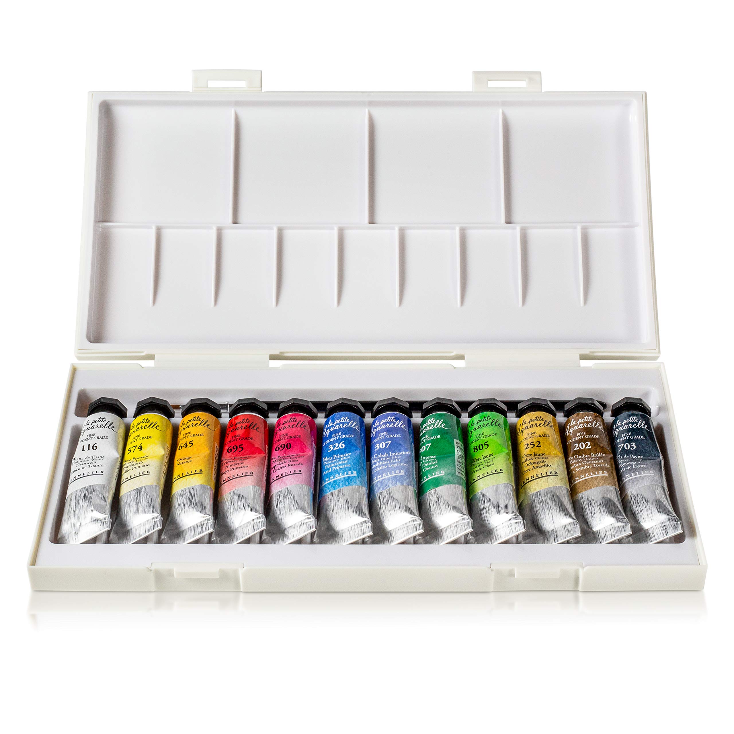 sennelier-la-petite-aquarelle-coffret-12-tubes-10-ml-pinceau image 2