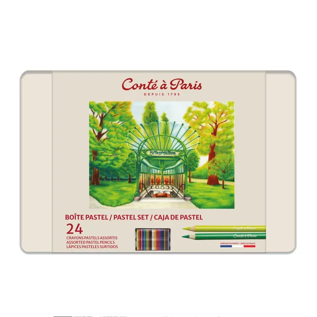 cont-paris-bo-te-de-24-crayons-pastel-color-s-8-5-mm image 1