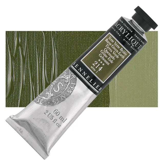 sennelier-acrylique-extra-fine-60-ml-terre-verte-br-l-e-s1 image 1