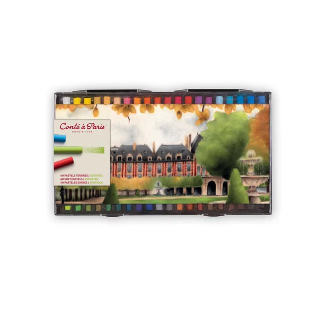 cont-paris-pastels-tendres-set-de-40-pastels-secs image 1
