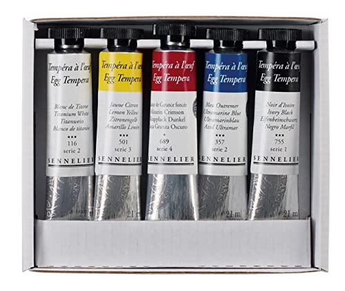 sennelier-tempera-aux-ufs-starter-set-5-x-21-ml image 4