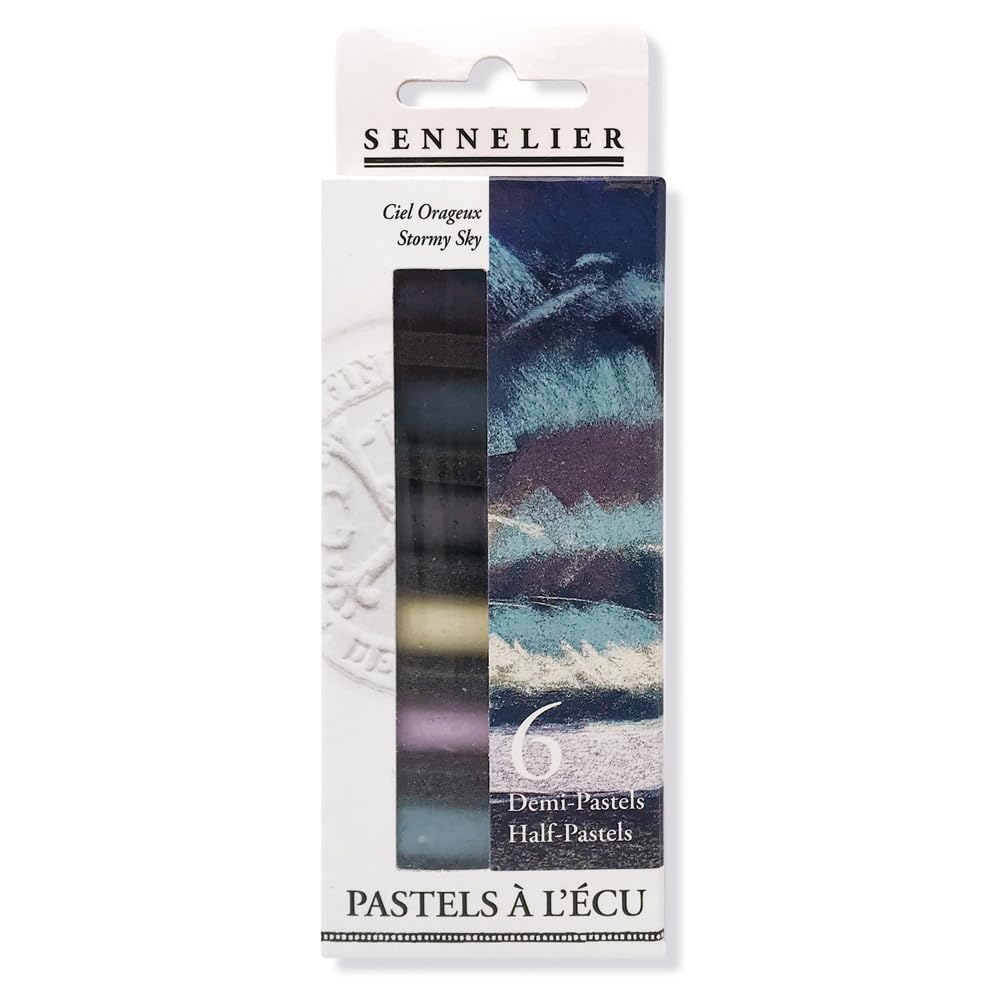 sennelier-pastels-l-cu-assortiment-6-demi-pastels-ciel-d-orage image 1