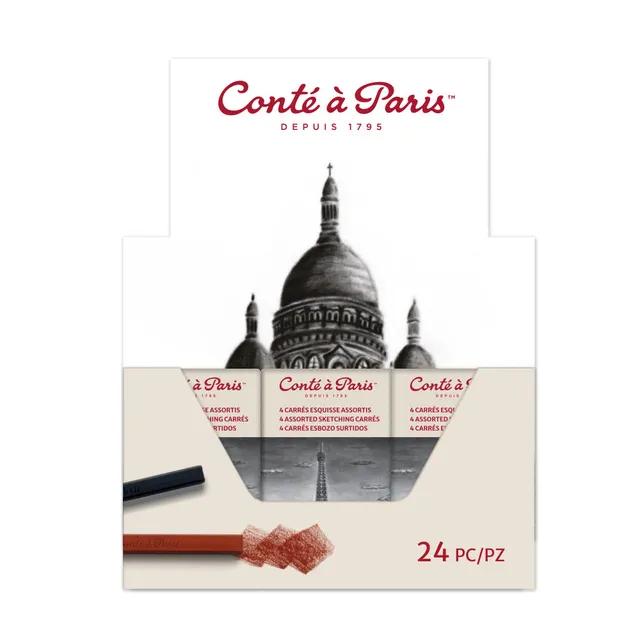cont-paris-pack-24-bo-tes-allumettes-carr-s-esquisses image 1