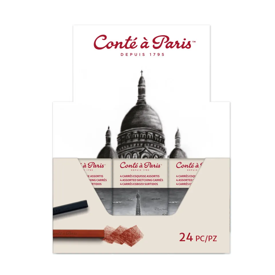 cont-paris-pack-24-bo-tes-allumettes-carr-s-esquisses image 1