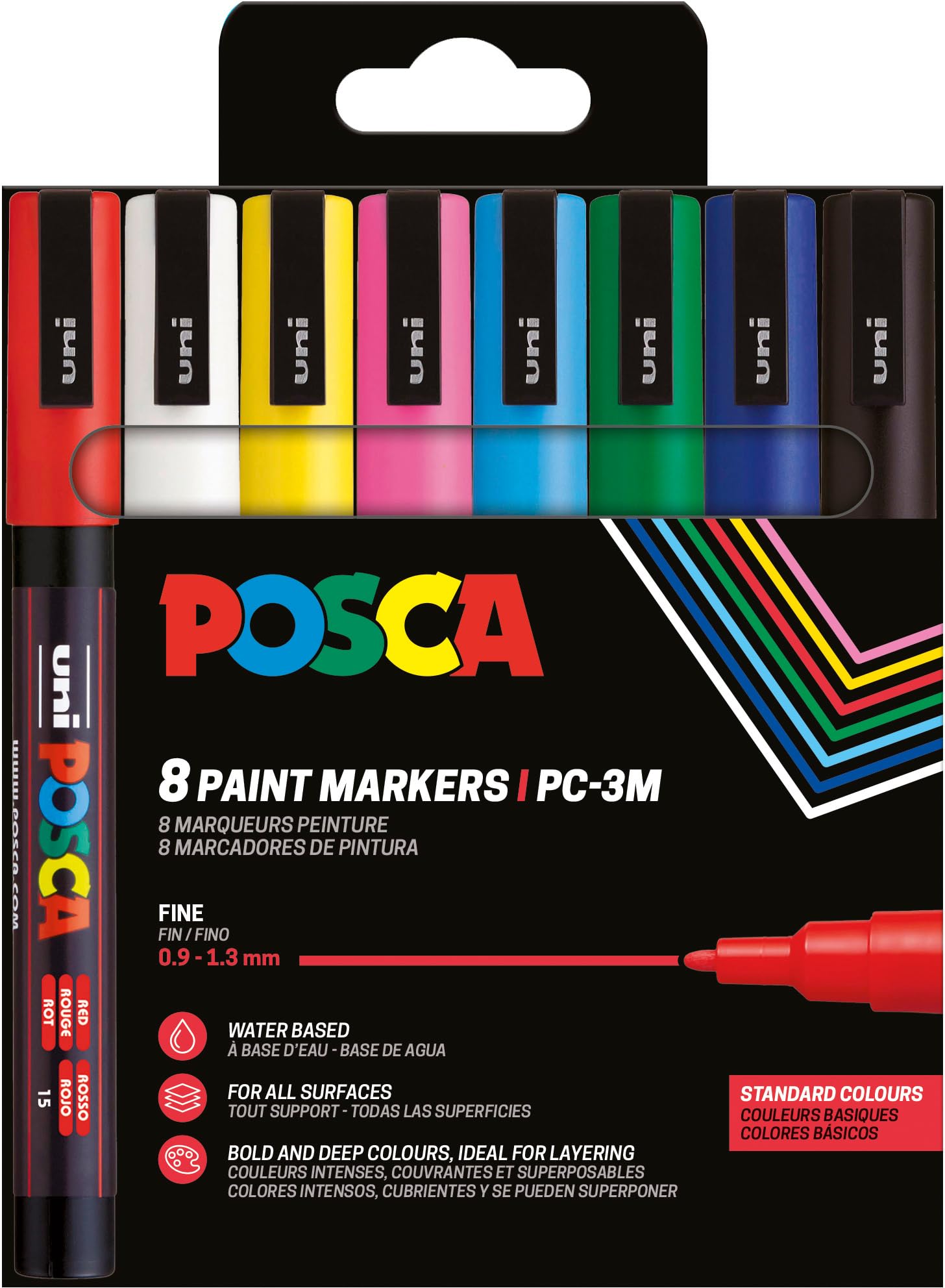 posca-pc3m-8-marqueurs-peinture-fins-set-doux image 5