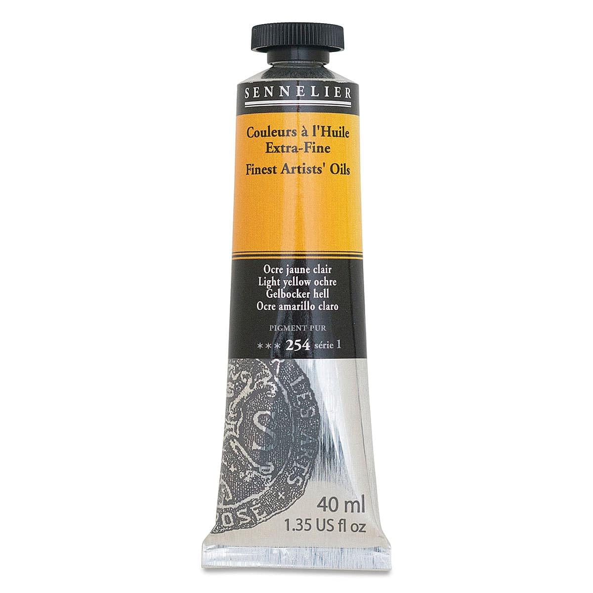 sennelier-huile-extra-fine-40-ml-ocre-jaune-clair image 1