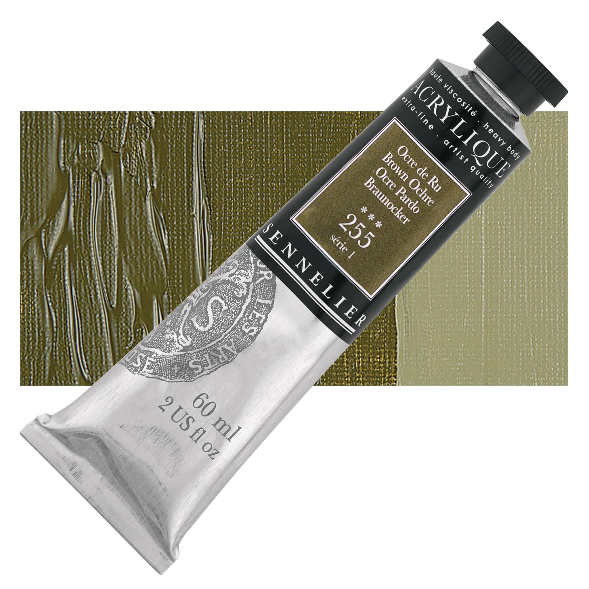 sennelier-extra-fine-acrylique-artist-60-ml-ocre-brun-255 image 1