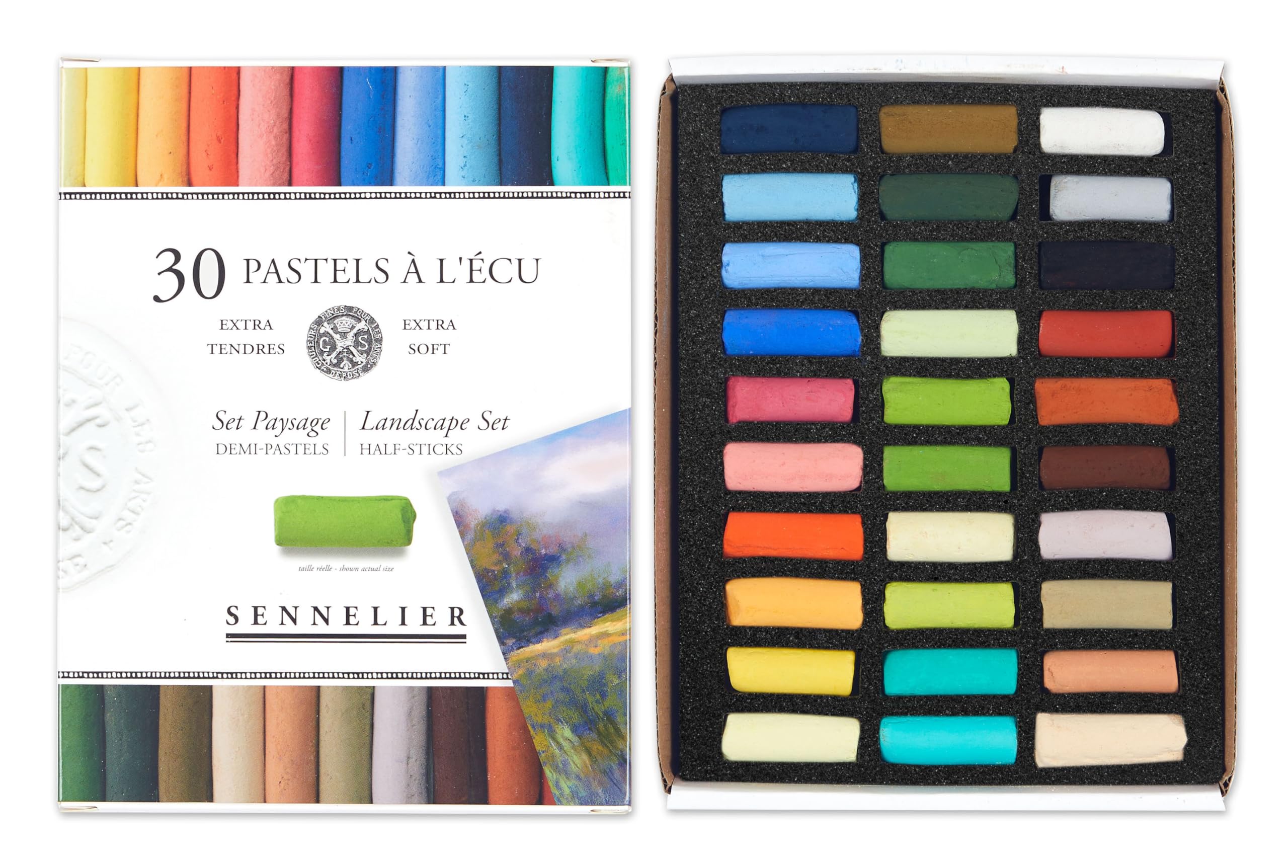 sennelier-pastels-l-cu-coffret-30-demi-b-tons-paysages-de-campagne image 2