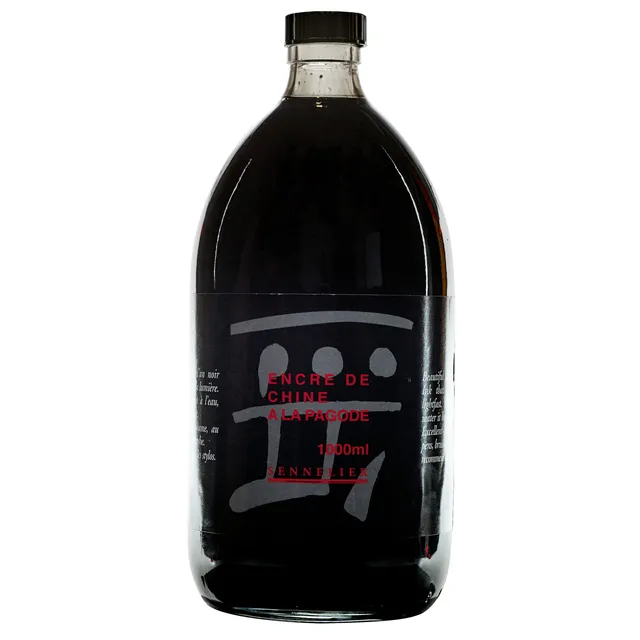 sennelier-encre-de-chine-la-pagode-noire-1-litre image 1