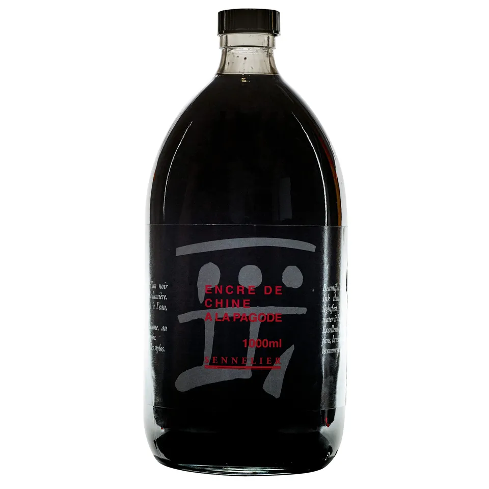 sennelier-encre-de-chine-la-pagode-noire-1-litre image 1