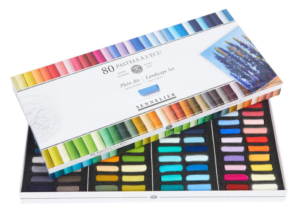 sennelier-pastels-secs-extra-tendres-demi-coffret-80-paysage-plein-air image 1