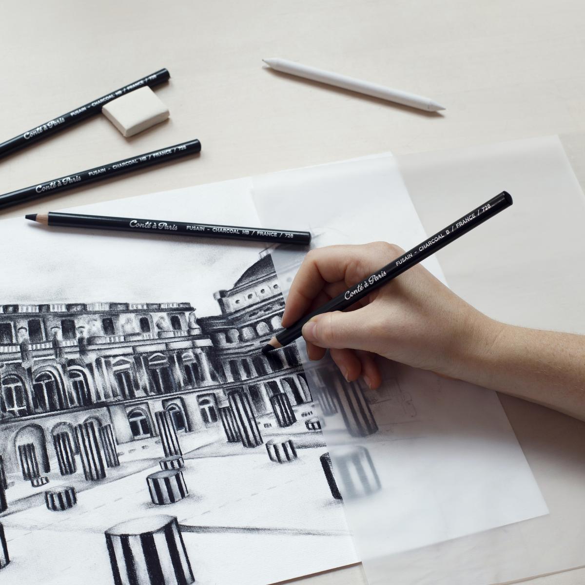 cont-paris-lot-essentiel-dessin-lot-de-crayons-dessin-9-pi-ces image 4