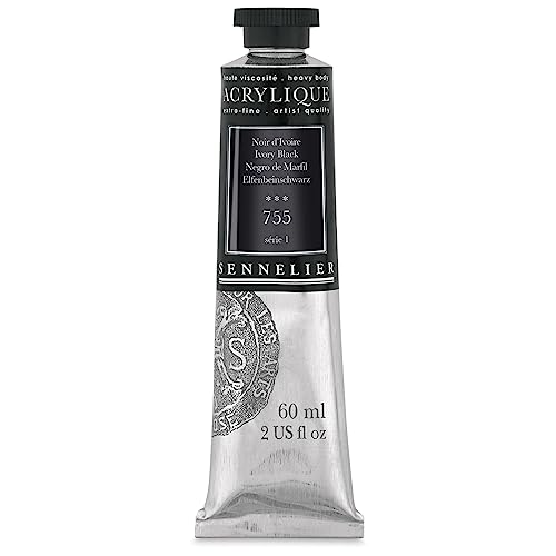 sennelier-acrylique-extra-fine-60ml-noir-d-ivoire-755-s-rie-1 image 4