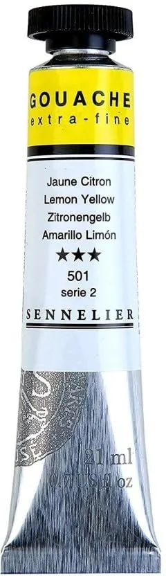 sennelier-peinture-gouache-21-ml-s-rie-2-jaune-citron image 1