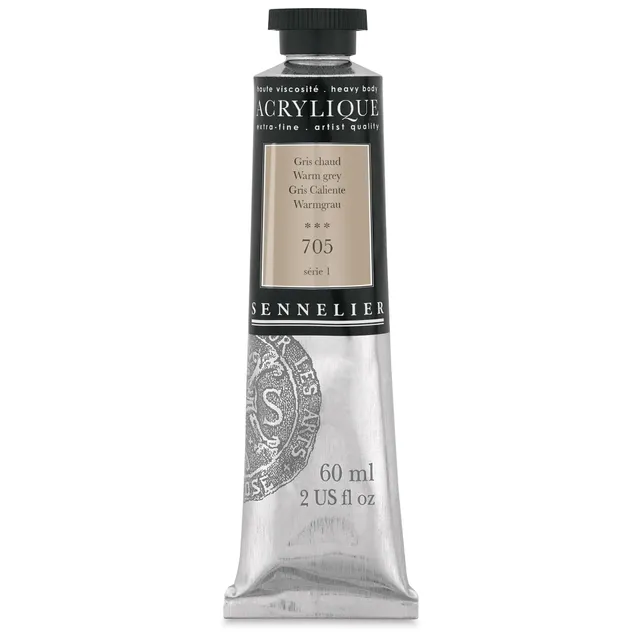 sennelier-extra-fine-acrylique-artist-60-ml-gris-chaud-705 image 1