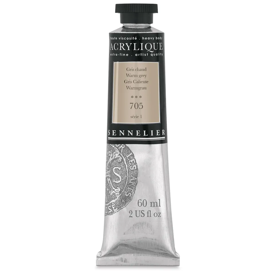 sennelier-extra-fine-acrylique-artist-60-ml-gris-chaud-705 image 1