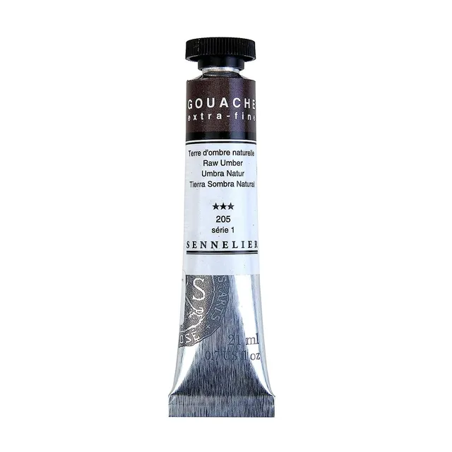 sennelier-gouache-21-ml-s-rie-1-terre-d-ombre-brute image 1