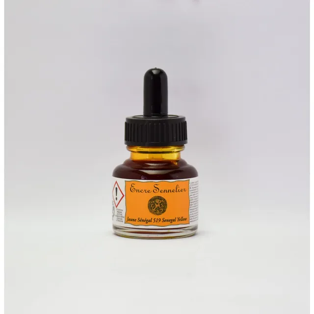 sennelier-encre-de-chine-la-pagode-30-ml-jaune-s-n-gal image 1