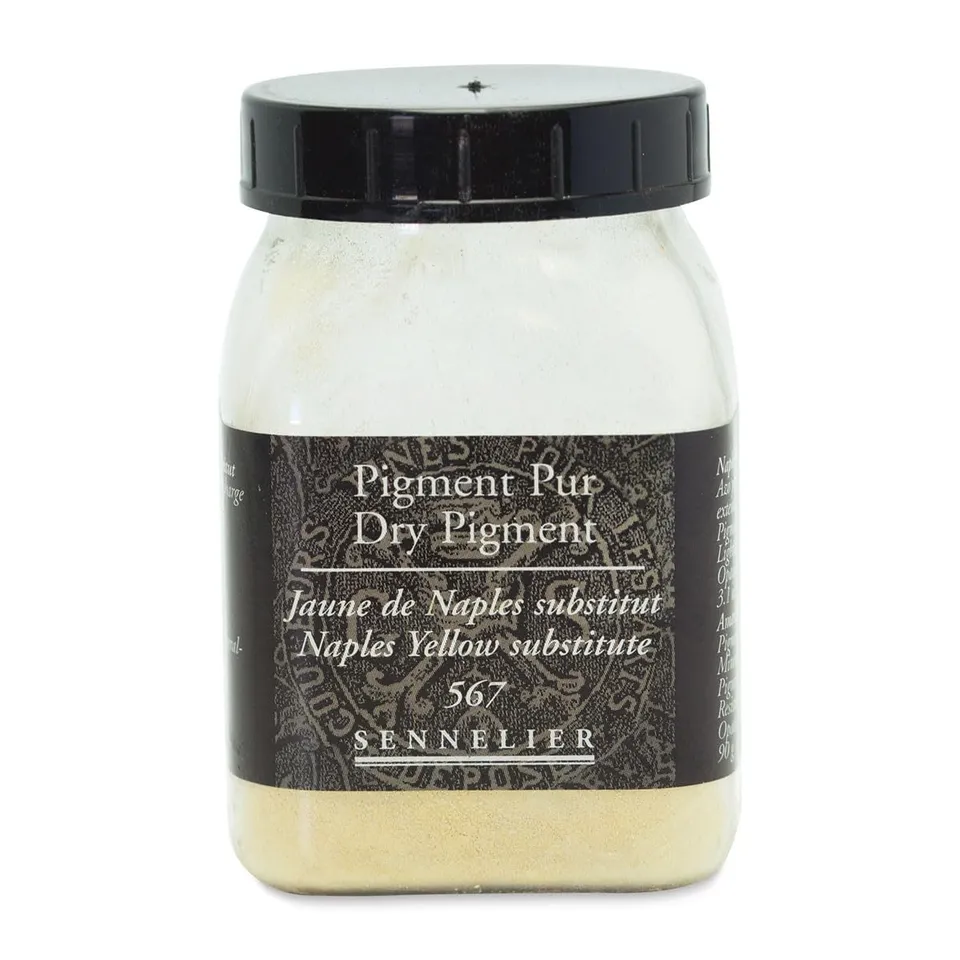 sennelier-pigment-sec-175ml-jaune-de-naples-pot image 1