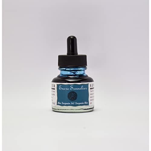 sennelier-encre-dessiner-30ml-bleu-turquoise-341 image 4