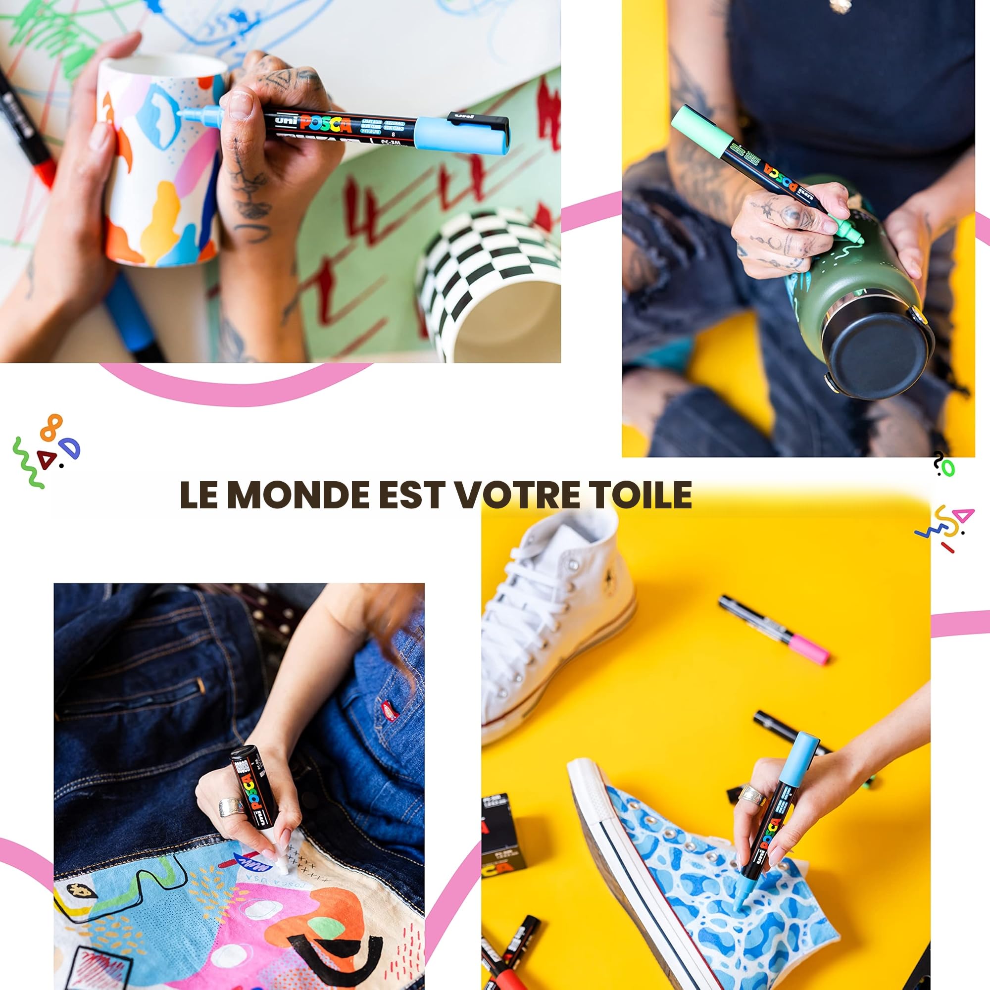 posca-mop-r-marqueur-peinture-base-eau-pointe-xxl-3-19-mm-rose image 3
