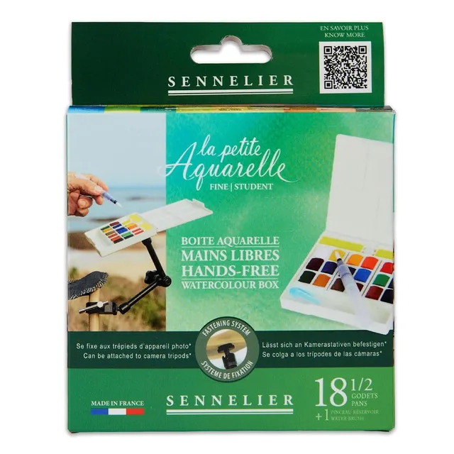 sennelier-bo-te-aquarelle-mains-libres-18-demi-godets image 1