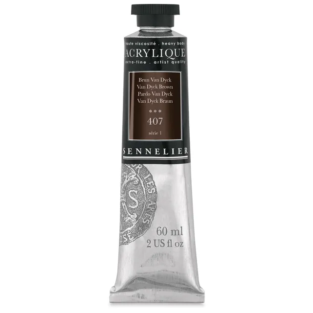 sennelier-extra-fine-acrylique-artist-60-ml-brun-van-dyck-407 image 1