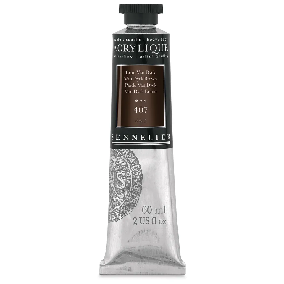 sennelier-extra-fine-acrylique-artist-60-ml-brun-van-dyck-407 image 1
