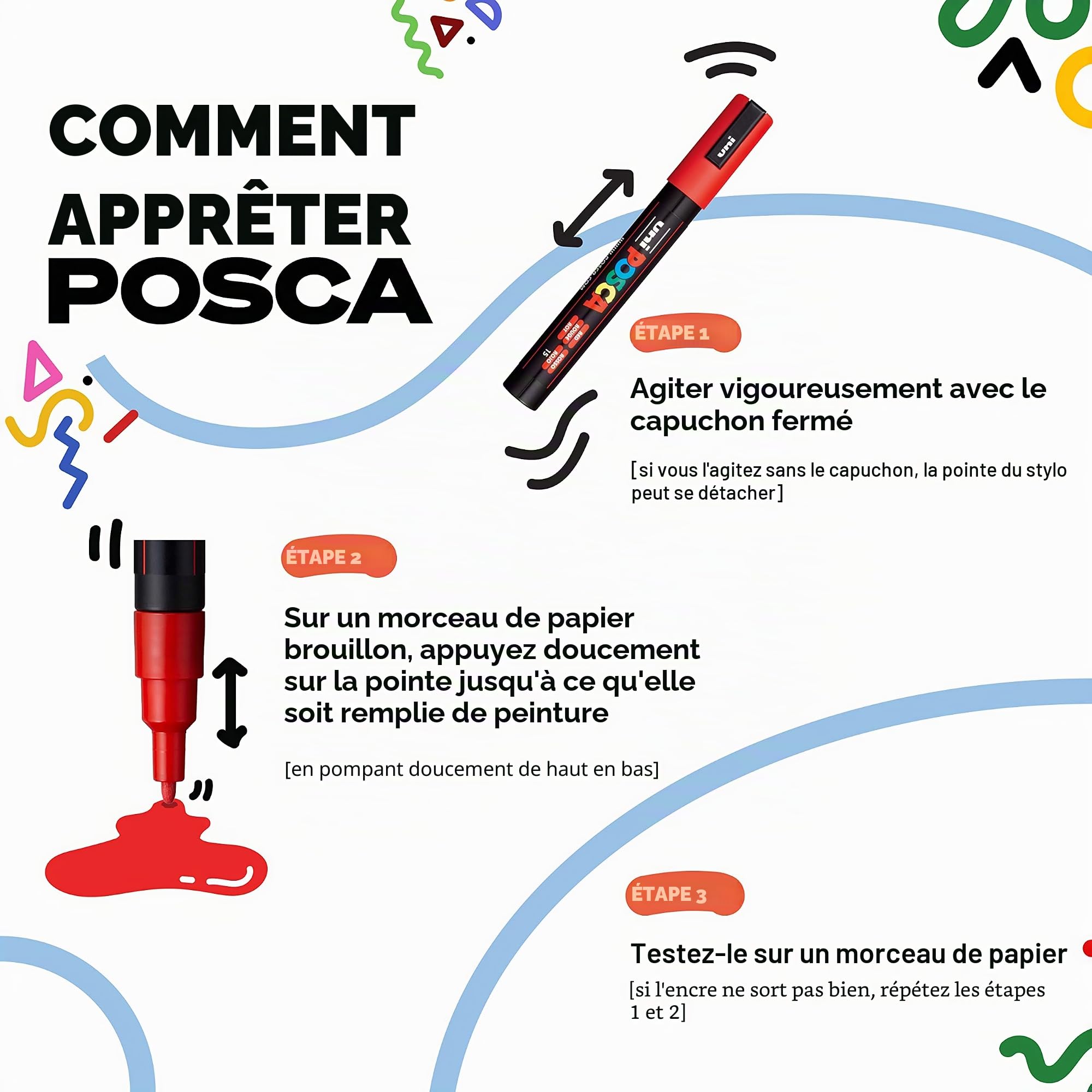 posca-mop-r-marqueur-peinture-base-eau-pointe-xxl-3-19-mm-rose image 2