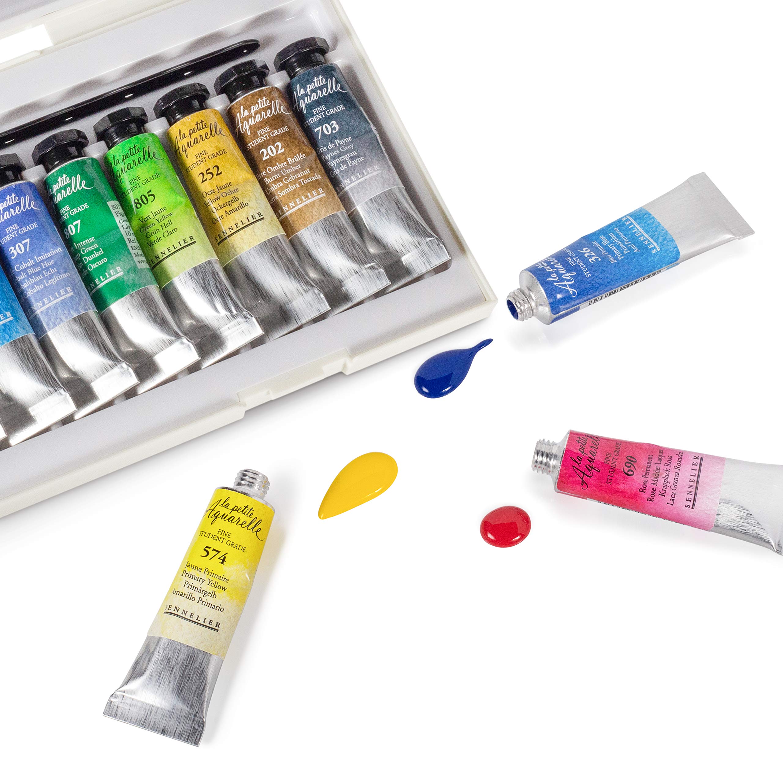 sennelier-la-petite-aquarelle-coffret-12-tubes-10-ml-pinceau image 5
