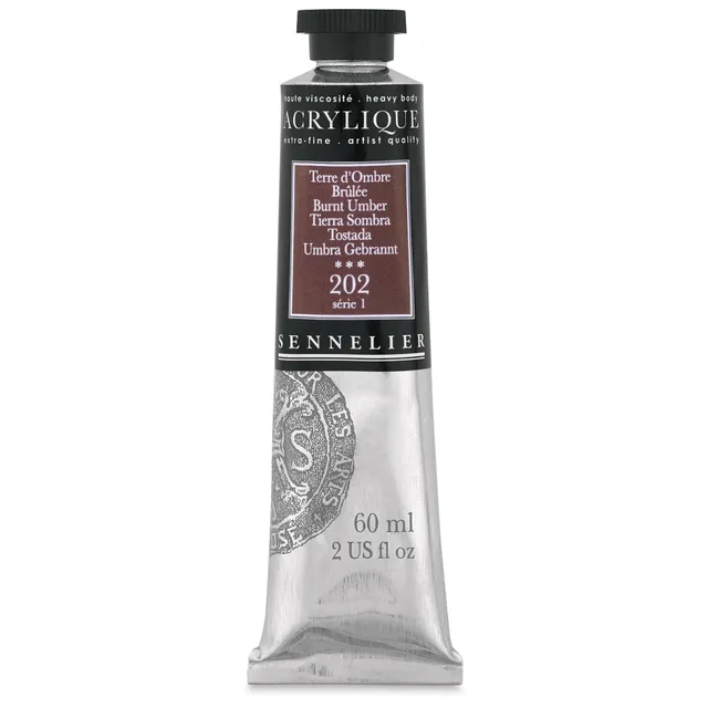 sennelier-acrylique-extra-fine-artist-60-ml-terre-d-ombre-br-l-e-202-s-rie-1 image 1